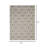 Grey Ivory Trellis 5 × 7 Ft Area Rug for Dining Room Entryway