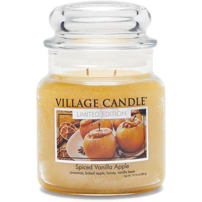 Spiced Vanilla, Apple Scented Jar Candle