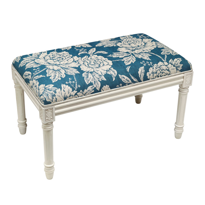 Banc rembourré Kamari, Navy Floral 4