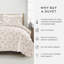 Ensemble de housse de couette 3 pièces à motif ultra doux - Serenity-128498577-128498578