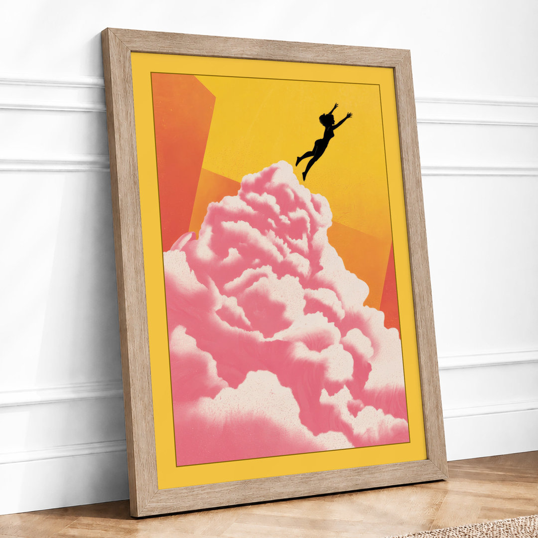 Descent into Dreams Modern - Framed Print