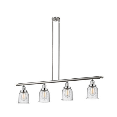Luminaire suspendu linéaire pour îlot de cuisine 4 lumières Aloysia