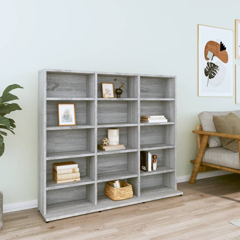 Armoire à CD vidaXL, H 35,24 po x l 40,16 po x P 9,06 po, Chêne brun