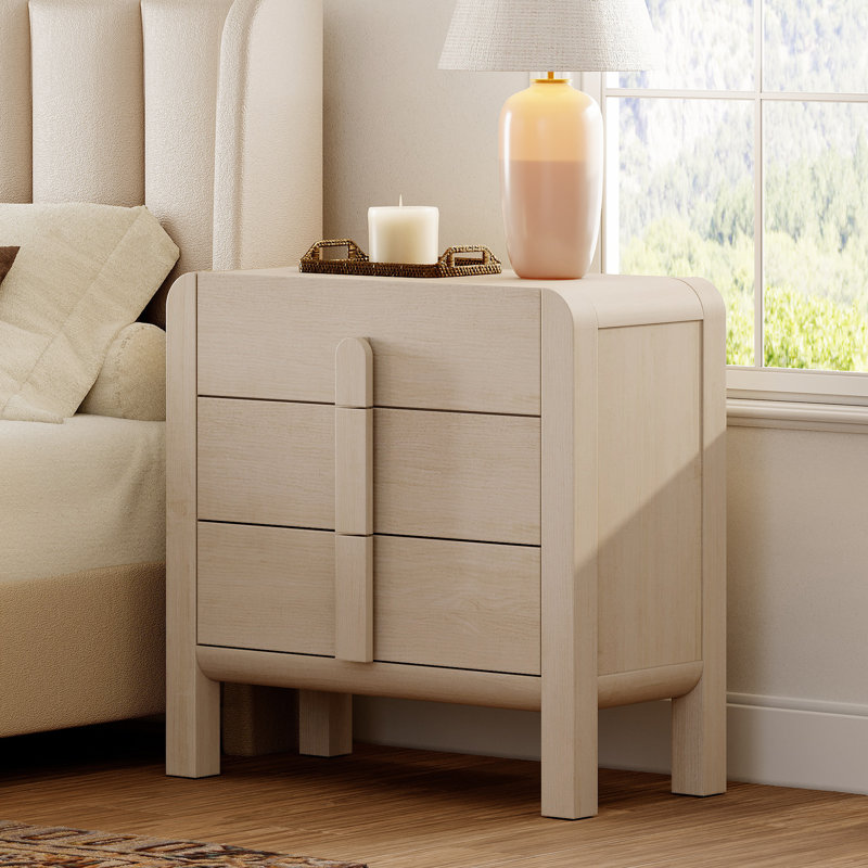 Table de chevet Adora Modern, Beige