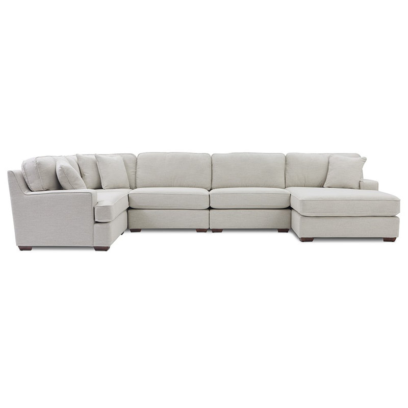 Canapé modulaire avec méridienne Paxton, Right Hand Facing Chase