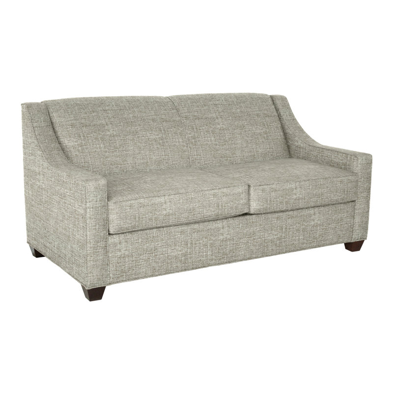 Phillips 68" Square Arm Loveseat with Reversible Cushions, Cafelle, Archetype Quartz