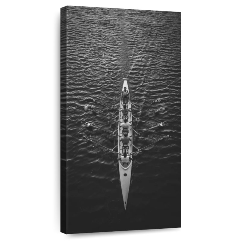 Équipe d'aviron, H 24 po x l 12 po