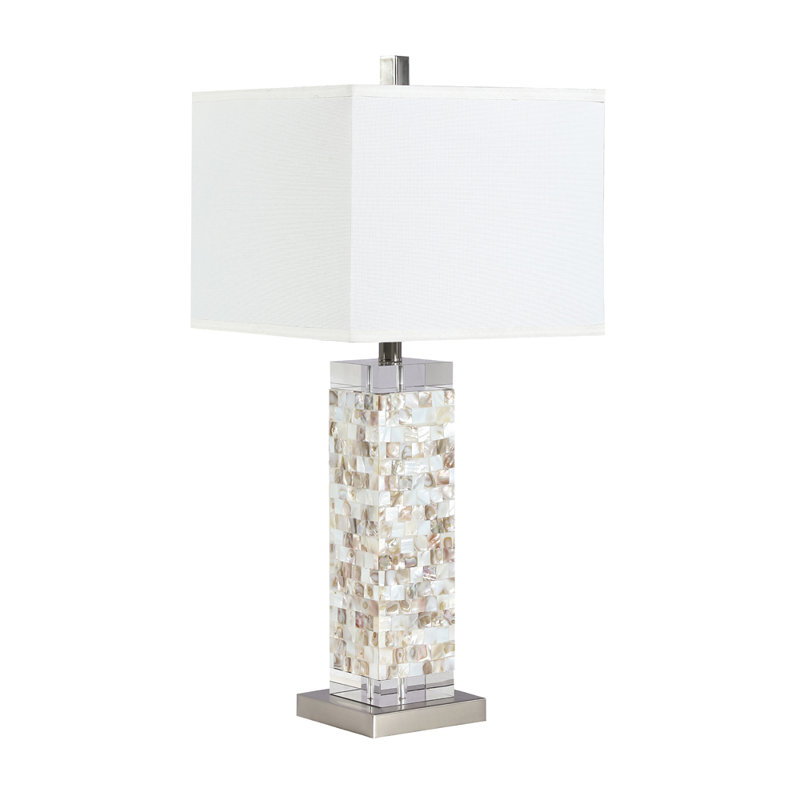 Lampe de table argentée 28,5 po Jourdynn