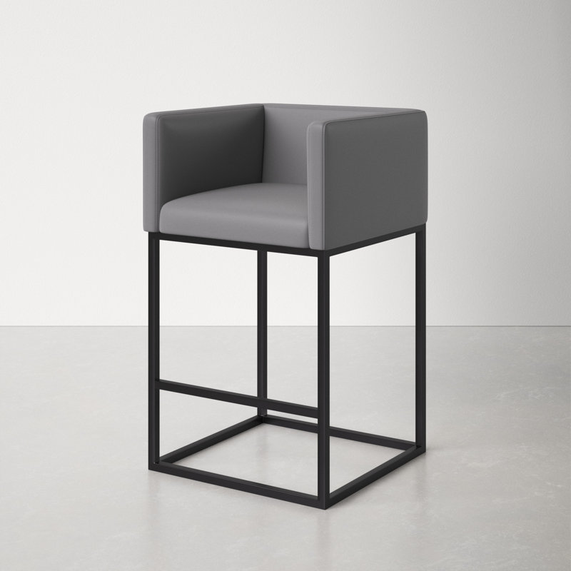 Champlain Bar & Counter Stool, 3, Counter Stool (25" Seat Height), Gray