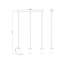Luminaire suspendu pour îlot de cuisine 3 lumières Sunnah-1052539911