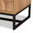 Reid Modern and Contemporary Industrial Wood and Metal 3-Drawer Sideboard Buffet