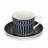 Classic Cobalt Porcelain Teacup and Saucer
