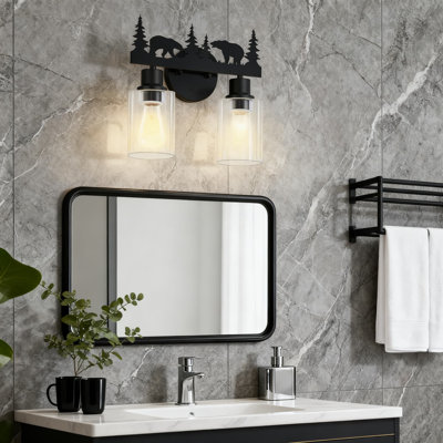 Bathroom Vanity Light, 3-Light Gold Bathroom Light Fixtures