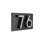 Floating Stand-Off 2-Number Horizontal Sign, Black /W/ Silver Modern Font Numbers