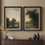 «Moody Forest Horizon Deep Atmospherique», ensemble de 2 reproductions d'art encadrées de qualité supérieure sur papier 26 po x 36 po-1820290871