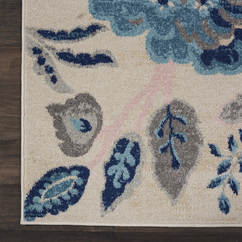 Floral Indoor Rug, Rectangle 8'10" x 11'10"