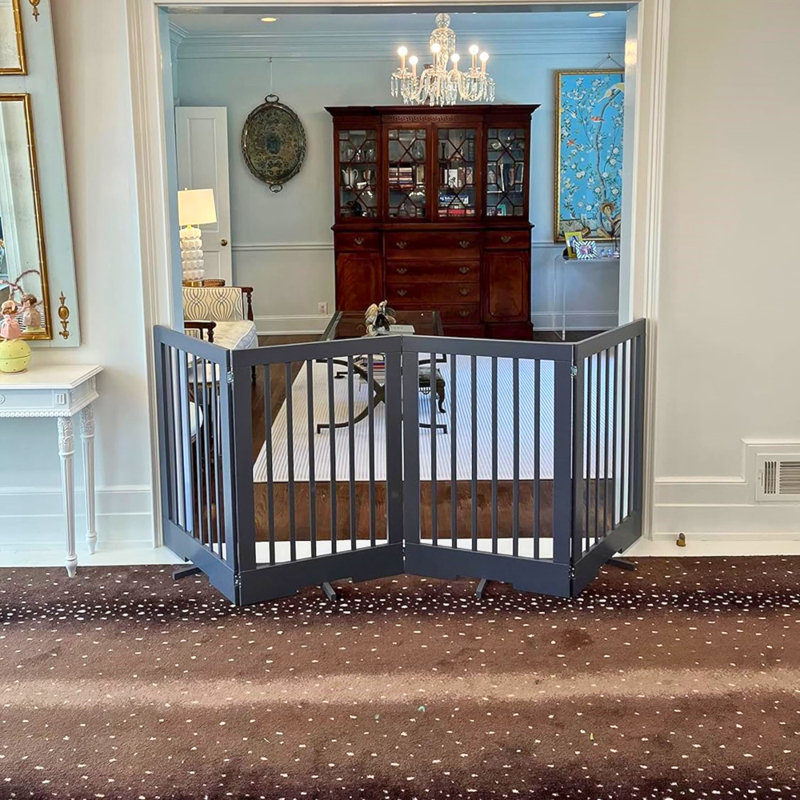 4-Panel Freestanding Pet Gate