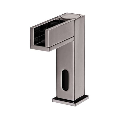 Hospitality BathSelect Brushed Nickel Contemporary Commercial Automatic Waterfall Sensor Faucet Hot and cold mixer
