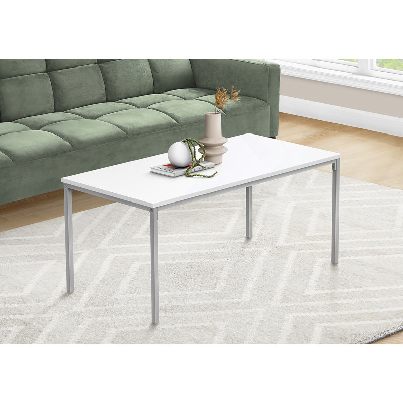 Coffee Table, White, White