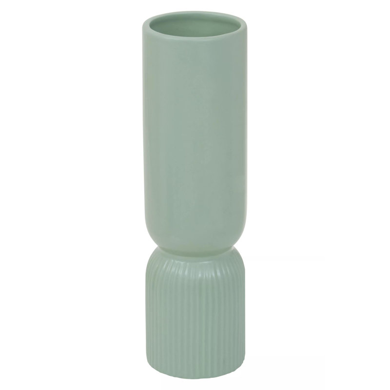 Antto Earthenware Table Vase, Green