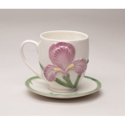 Iris Cup and Saucer 8 oz