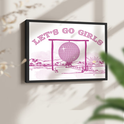 «Let Go Girls Disco», impression encadrée