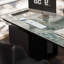 Bureau à 3 tiroirs noir + or fritté rectangulaire + bois manufacturé + acier inoxydable-1518973016-1518973019