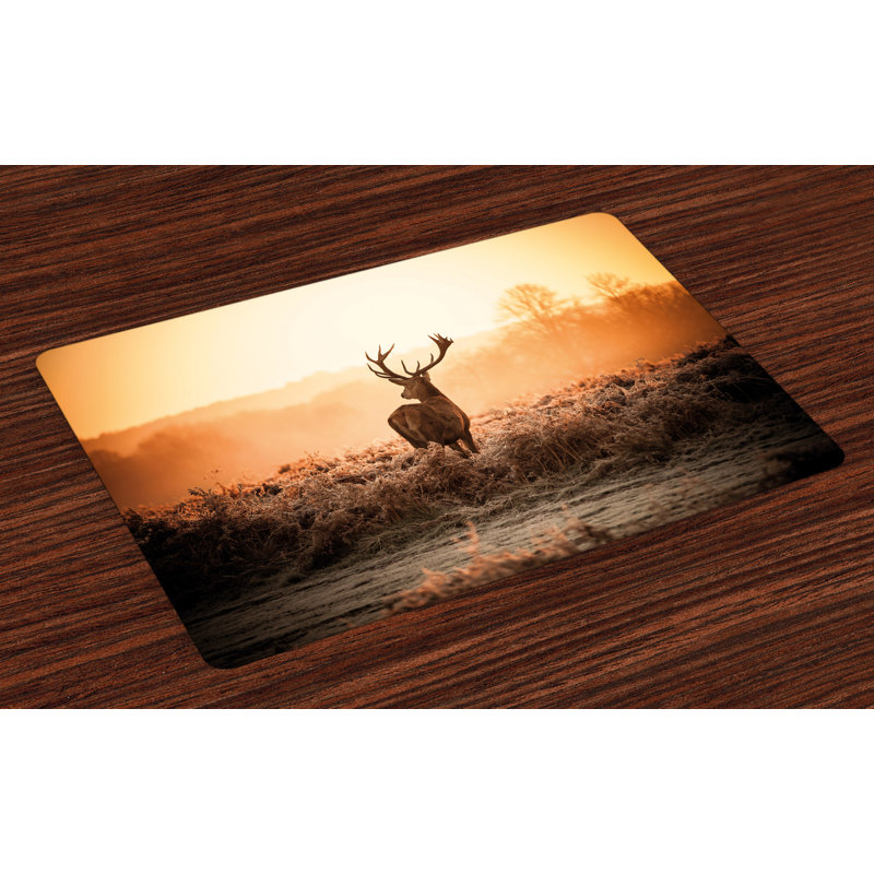 Morgan Hunting Deer Morning Sun Placemat