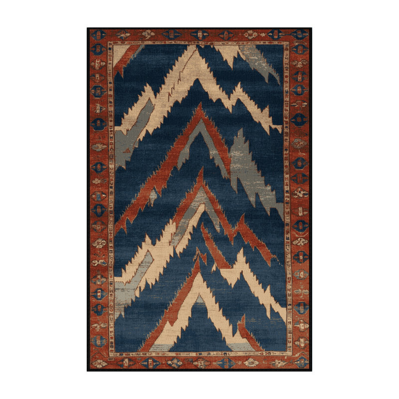 Tapis persan gris lavable à la machine, Tapis de couloir 2 pi x 4 pi