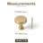 1.2" inch Diameter Circle Knob Multipack-Champagne Bronze-102052599-125872818