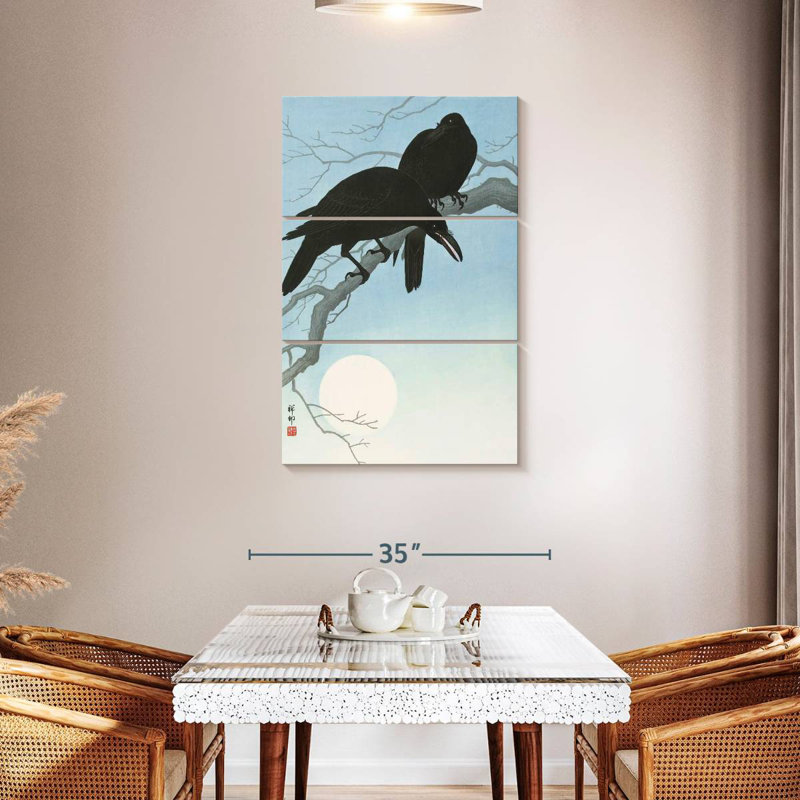 Brampt Crows In Moonlight, 57'' H x 36'' W
