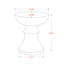 Table d'appoint contemporaine et moderne Kuro