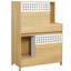 Modern 2 In 1 Cat Furniture, Litter Box Enclosure Side Table In Natural Color, Space Design, , Multi-Functional Use, Good Ventilation, Two Setup Table, Compact Design For Limited Space, Materials,