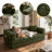 78.8'' Corduroy Convertible Sofa Bed Upholstered Sleeper Sofa with Armrest and Pillow-1147780584
