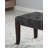 Tufted Bench, Fabric, Gray-1512549186