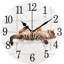 Horloge murale ronde en bois Wamika