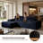 Boneless Alcala L-Shaped Plush Upholstered Comfy Cloud Sectional Sofa-1069440028