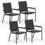 Ensemble de 4 chaises d'extérieur en polystyrène-404954822
