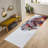 Oriental Style Non Woven Thin Printed Rug with Intricate Floral Design Perfect for Enhancing Your Home Decor-126172072