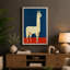 Modernist Llama Mid-Century 1 Piece Wrapped Canvas Wall Art-136717659-136717660