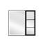 30 po Narender H Armoire à miroir murale encastrée ou en surface H avec armoire latérale noire-474721205-474721206