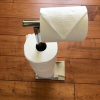 Gatco Level Toilet Paper Holder in Brushed Nickel 5343 - The Home