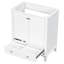 Base de meuble-lavabo blanc 30 po, bois massif et planche, armoire avec portes et tiroir de rangement, tablette réglable, base à assembler requise, tiroir multifonctionnel,-300167830-300167831