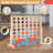 RayChee 2 Player Premium Giant 4 in a Row Connect Games, Wooden Connect Four Game Jumbo, Connect 4 Giant Yard Game