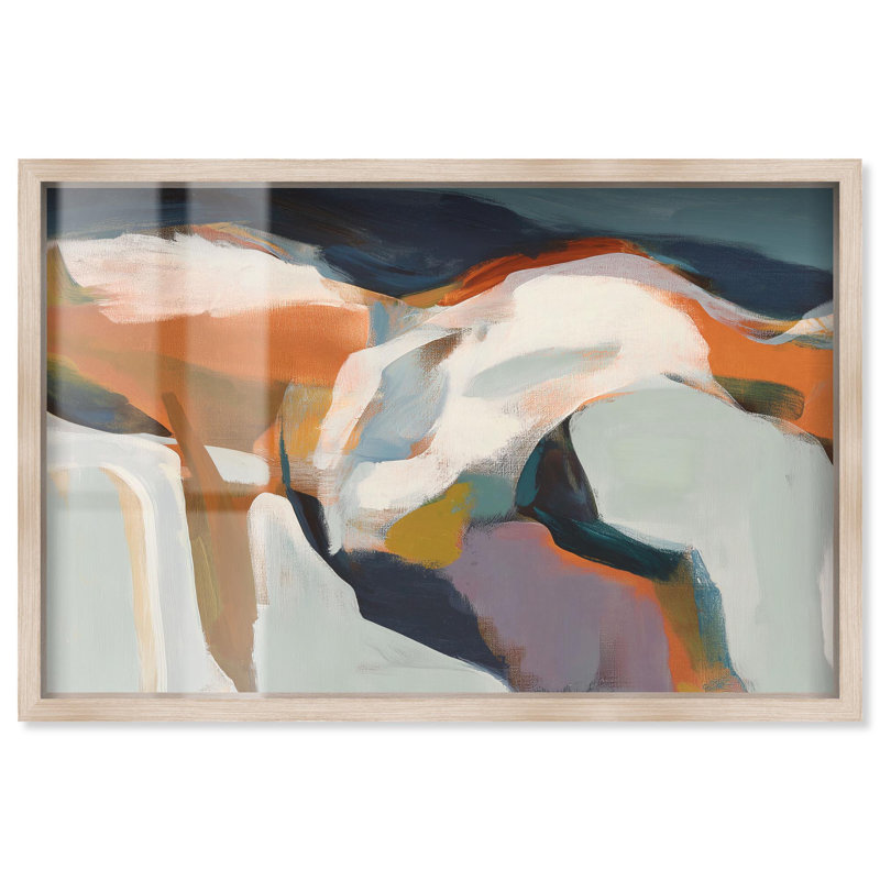 «Stillness Maelstrom II» par Art Remedy, H 17 po x l 25 po, Crème, crème