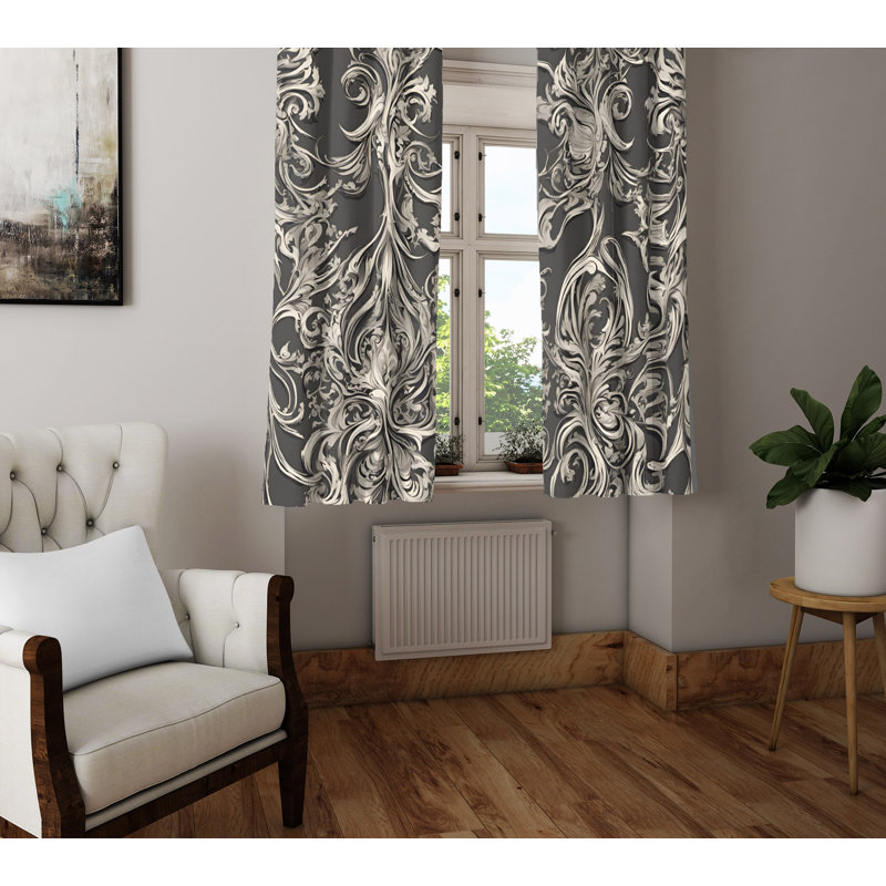 Paire de rideaux semi-transparents en polyester Judell, L 20 po x L 52 po