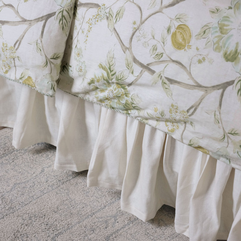 Magnolia Ruffled Bed Skirt, King, 80"