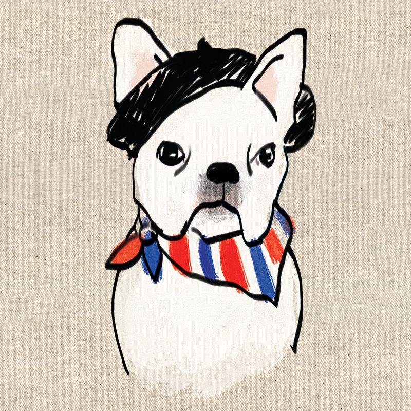 French Bulldog - Wrapped Canvas Painting, 91cm H x 91cm W x 3.8cm D