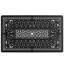 L'ensemble de salle à manger toutes saisons en fonte d'aluminium comprend 4 chaises pivotantes et une table rectangulaire avec cadre noir-1818450837
