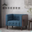 CHAISE CLUB, coutures gaufrées capitonnées